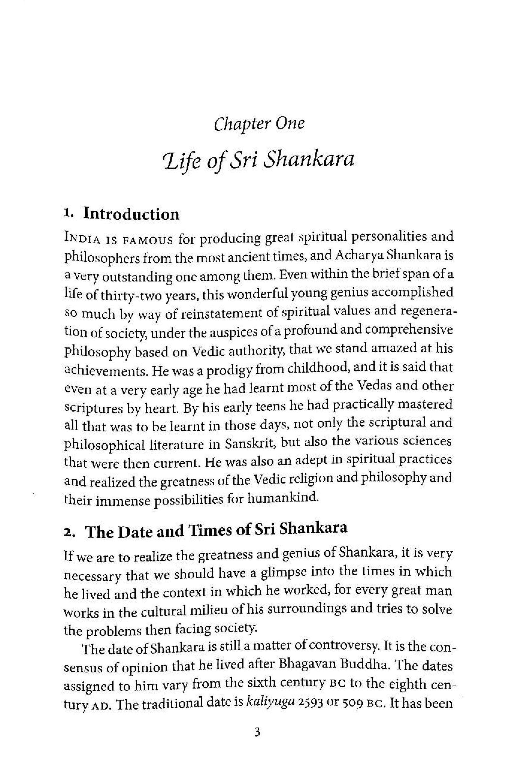 Sri Shankaracharya: Life and Philosophy