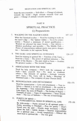 Meditation and Spiritual Life