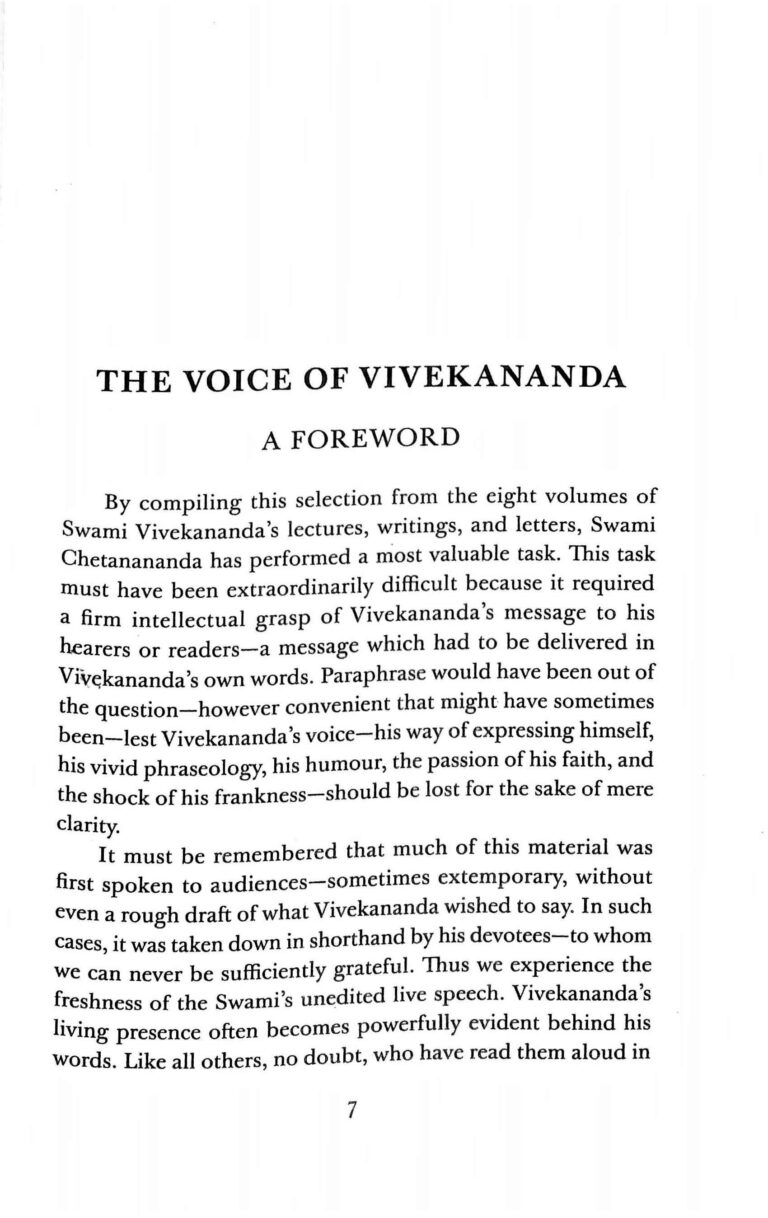 Vedanta: Voice of Freedom