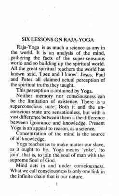 Six Lessons on Raja Yoga