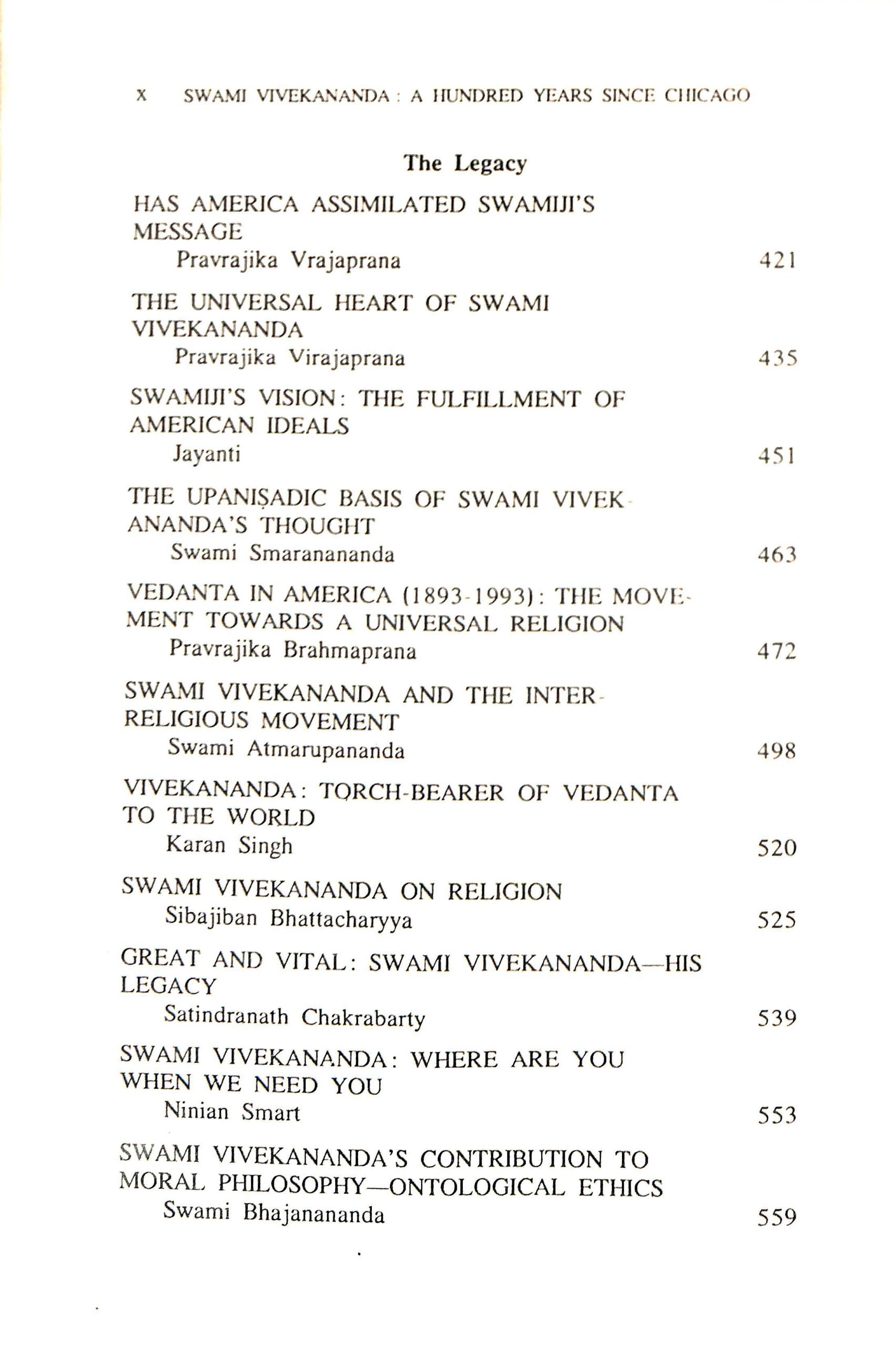 Swami Vivekananda: Hundred Years Since Chicago: Commemorative Volume