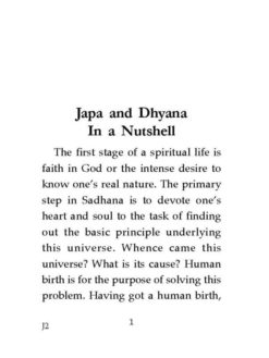 Japa and Dhyana In A Nutshell