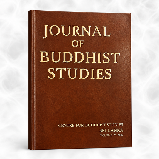 Journal Of The Centre For Buddhist Studies Paperback Volume -V
