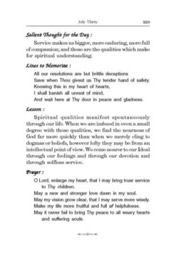 Book of Daily Thoughts and Prayers