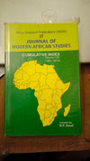 Journal of Modern African Studies Cumulative Index