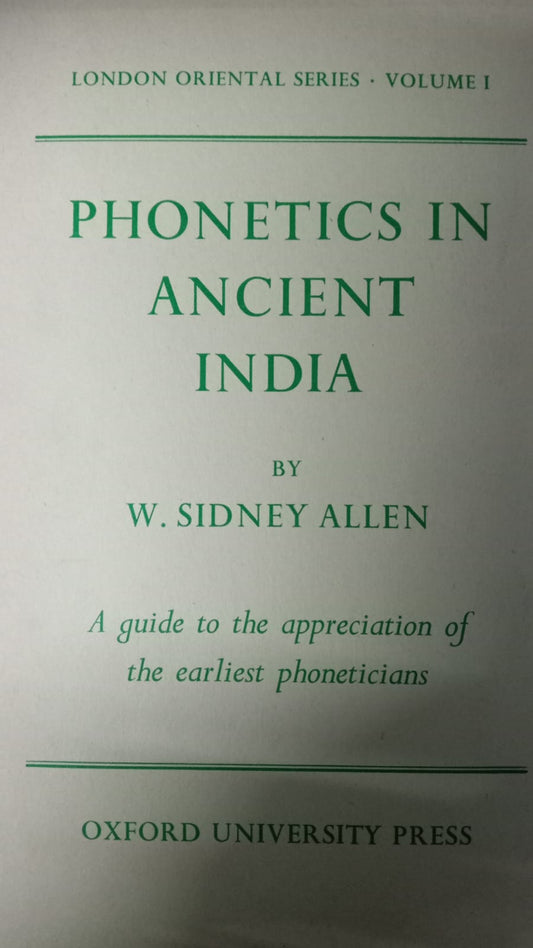 Phonetics in ancient India