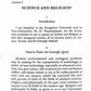Science and Religion
